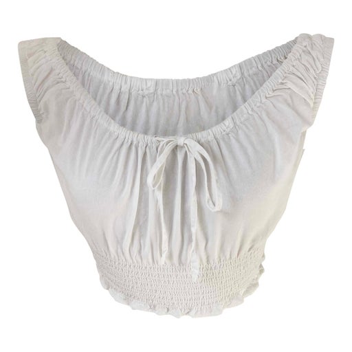 White crop top