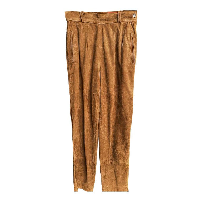 Kenzo suede trousers