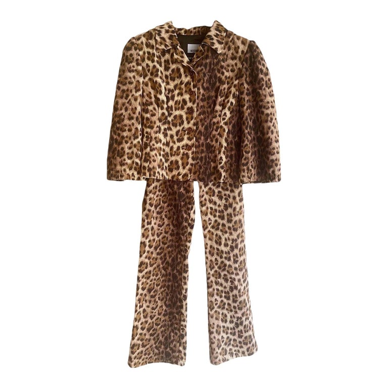 Moschino leopard suit