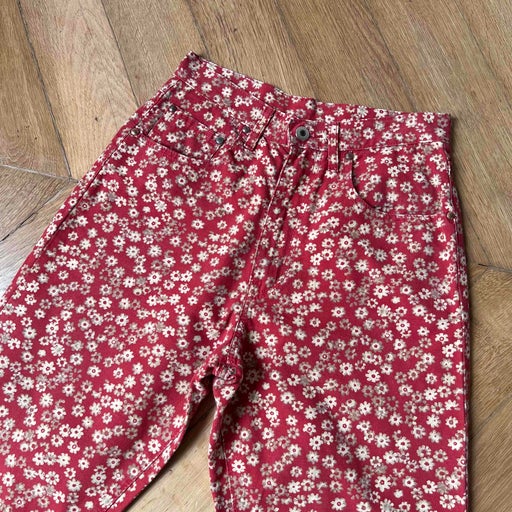 90&#39;s floral jeans