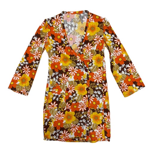 Robe en éponge 70's