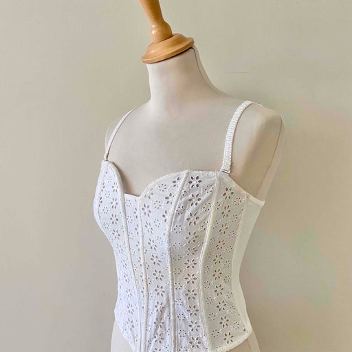Embroidered corset