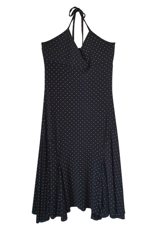 Halter dress with polka dots