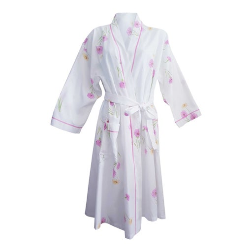 Cotton dressing gown
