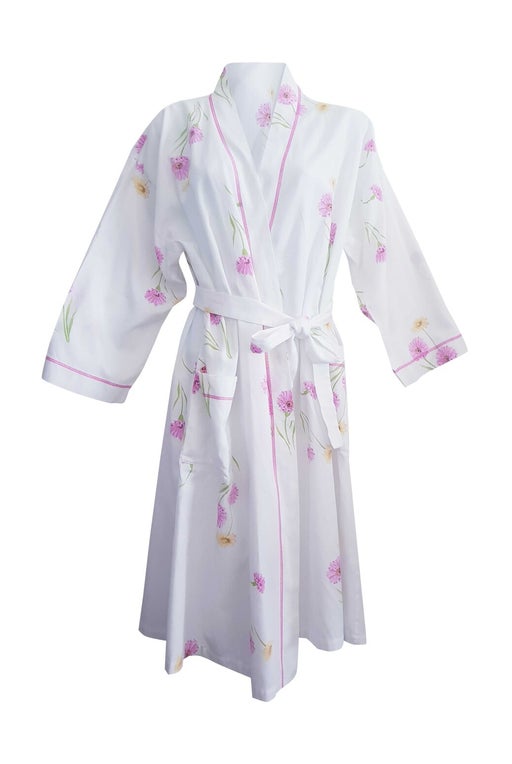 Cotton dressing gown