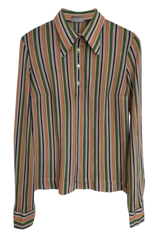 70's striped polo shirt
