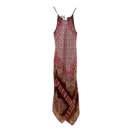 Asymmetrical silk dress