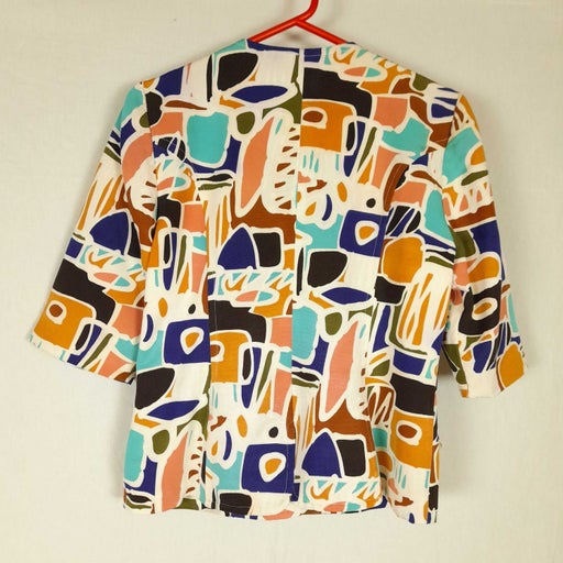 80&#39;s geometric jacket