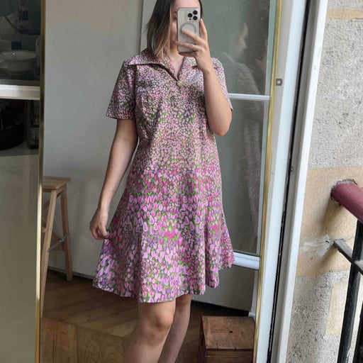 70&#39;s cotton mini dress