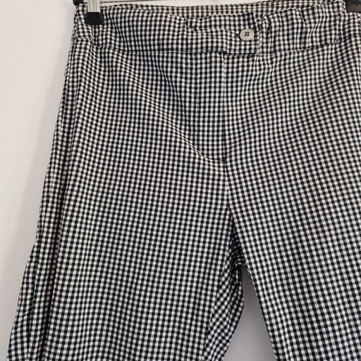 Gingham cropped trousers
