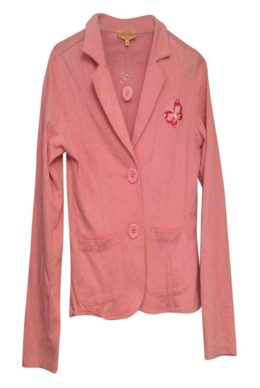 Pink cotton blazer