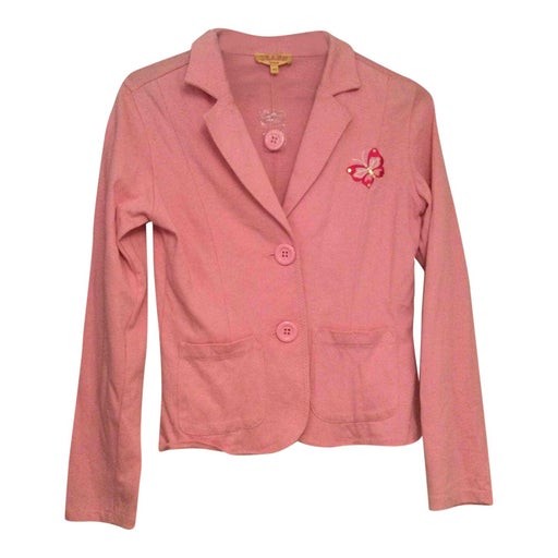 Pink cotton blazer