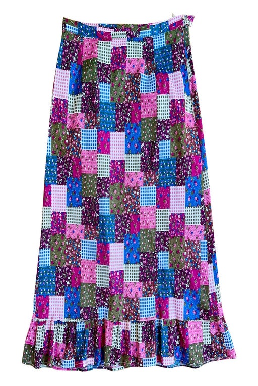 70's patchwork skirt