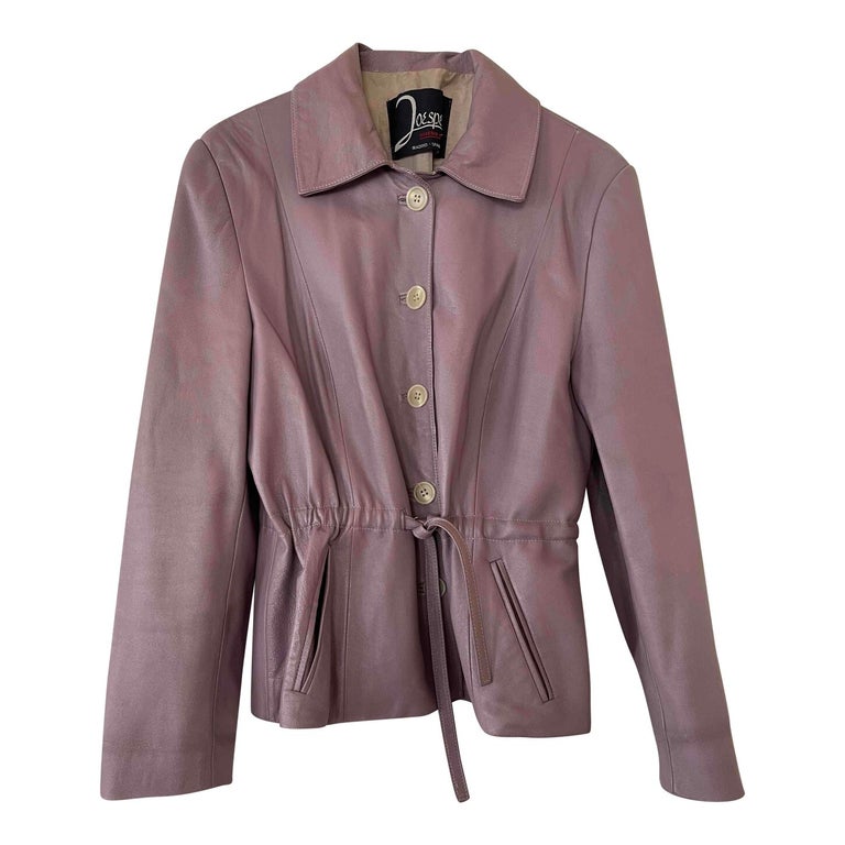 Lilac leather jacket