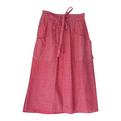 Cotton wrap skirt