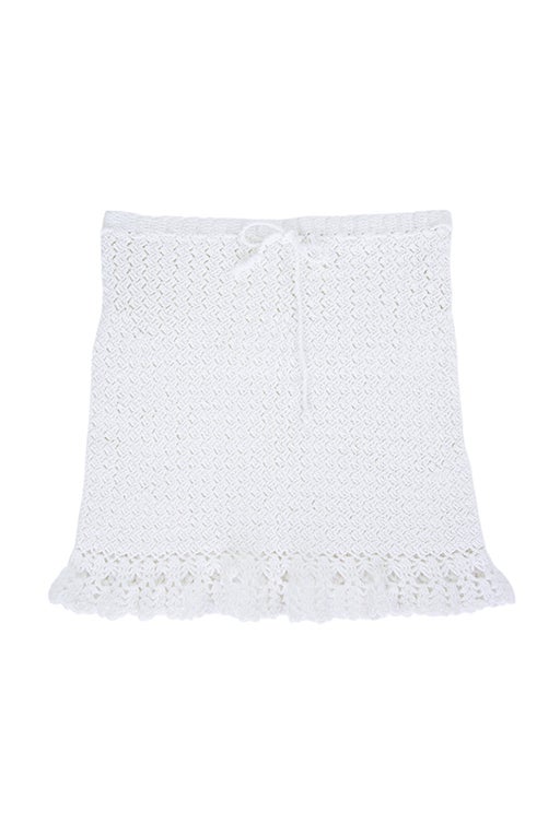 Crochet mini skirt