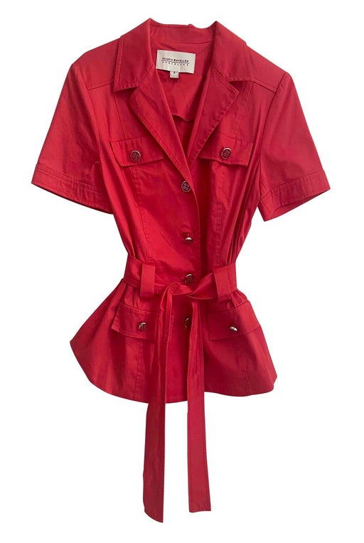 Red safari jacket