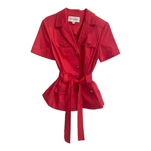 Red safari jacket