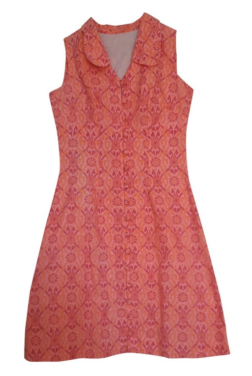 80's patterned dress