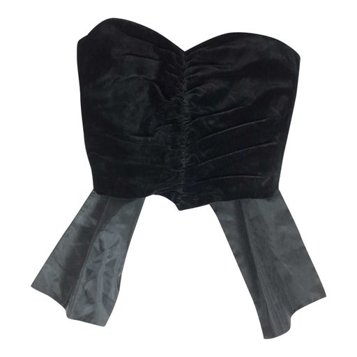 Velvet bustier