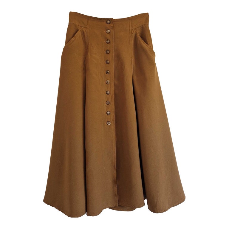 90&#39;s buttoned skirt