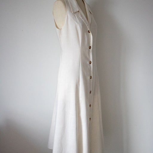 Linen buttoned dress