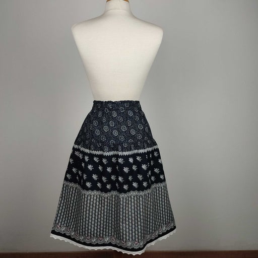70&#39;s floral skirt