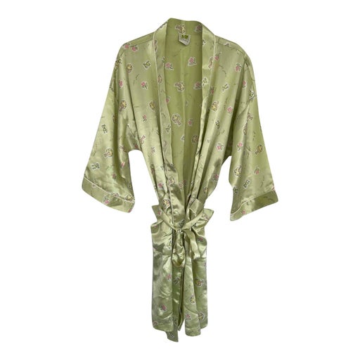 Satin bathrobe
