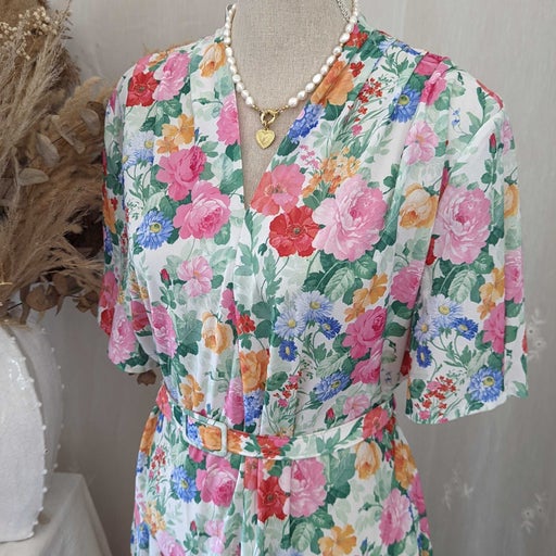 80&#39;s floral dress