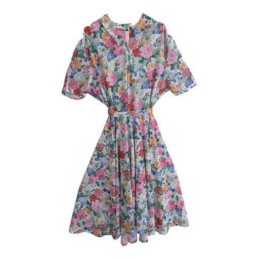 80's floral dress
