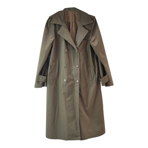 80&#39;s khaki trench coat