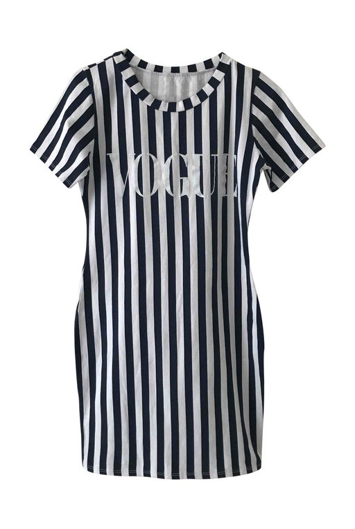 90's striped dress