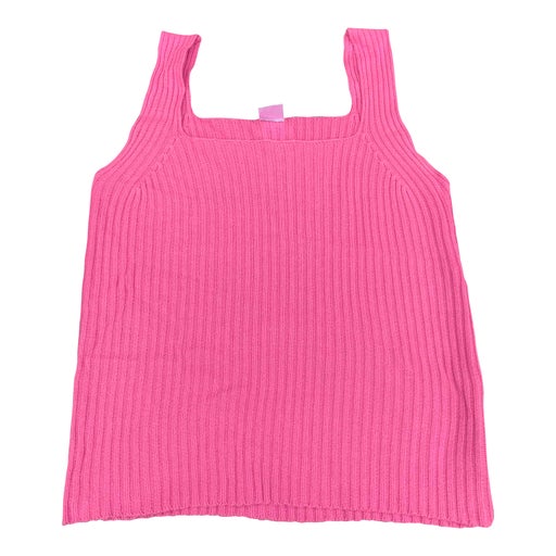 Top rose en maille