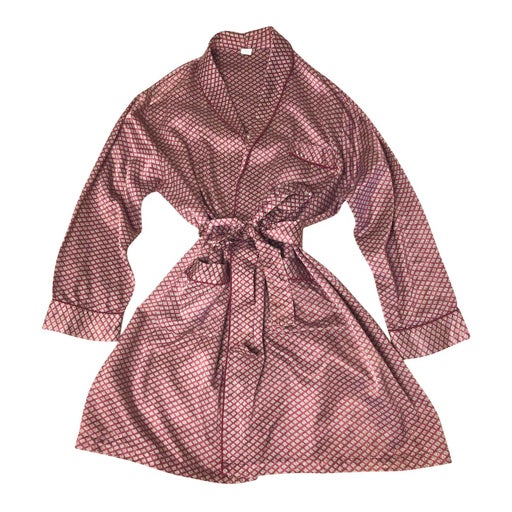 Satin bathrobe