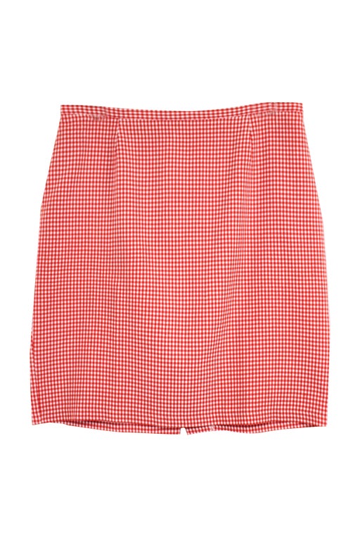 90's gingham skirt