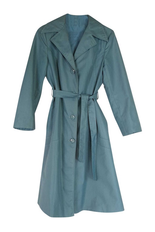 70's belted trench coat
