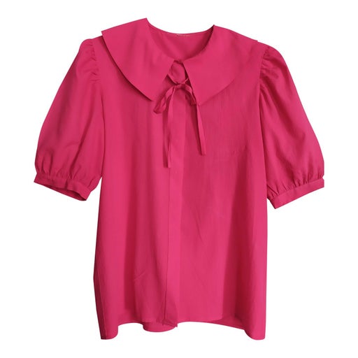 80&#39;s fuchsia blouse