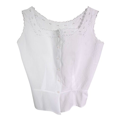 Embroidered cotton top