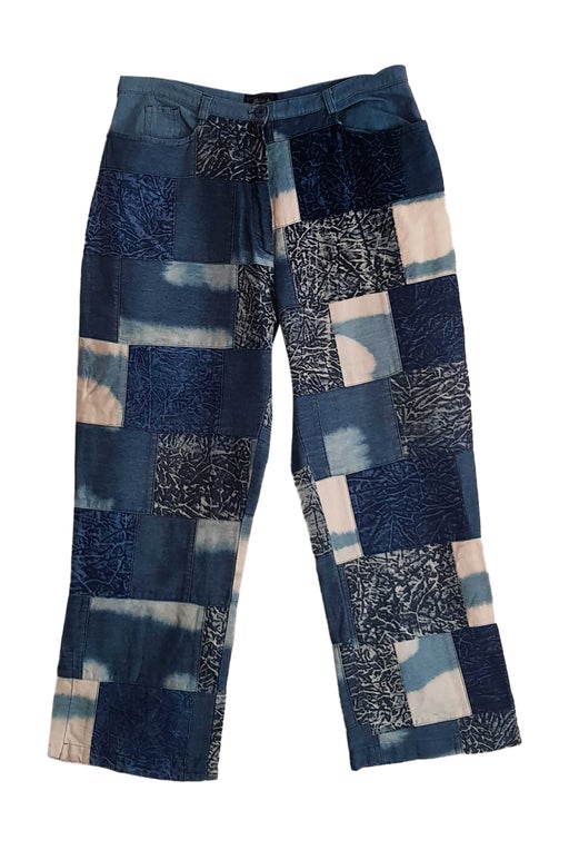 Patchwork cropped trousers