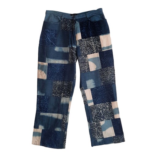 Patchwork cropped trousers