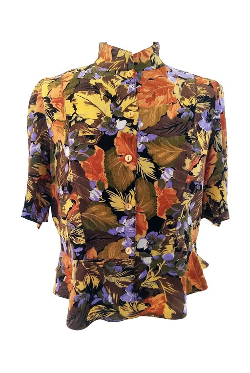 Blouse à fleurs