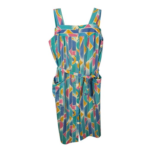 Buttoned cotton dress