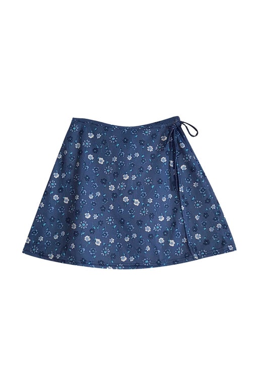 Floral Wrap Mini Skirt