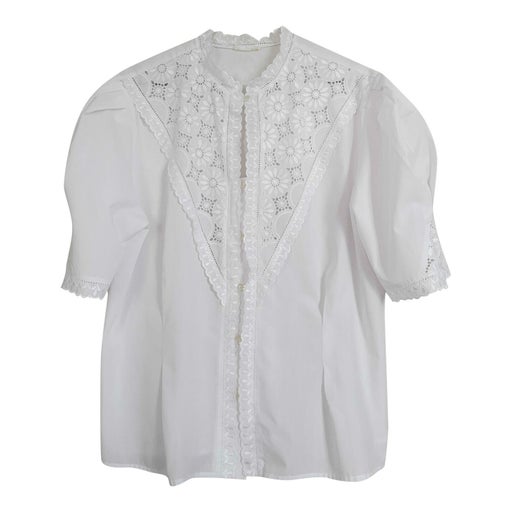 Embroidered cotton blouse