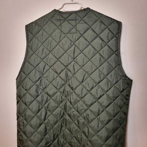 Khaki quilted vest