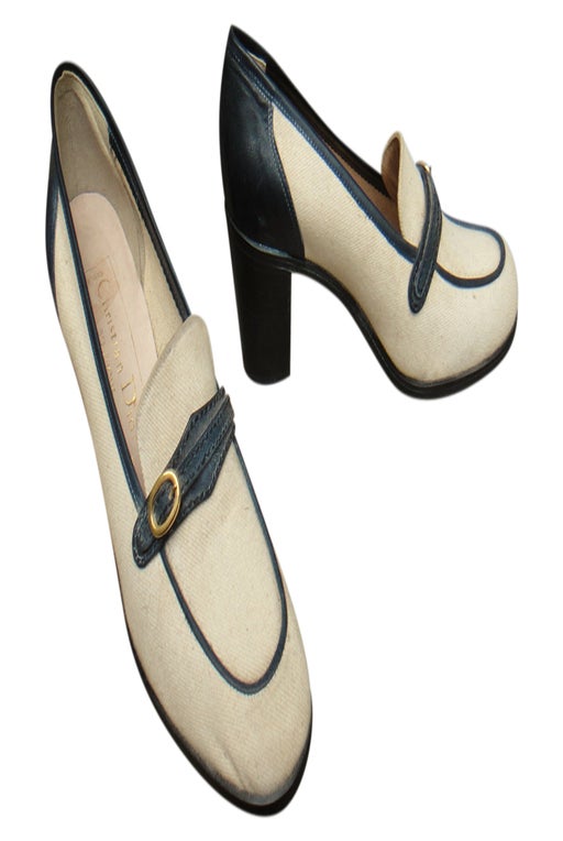 Dior heeled loafers