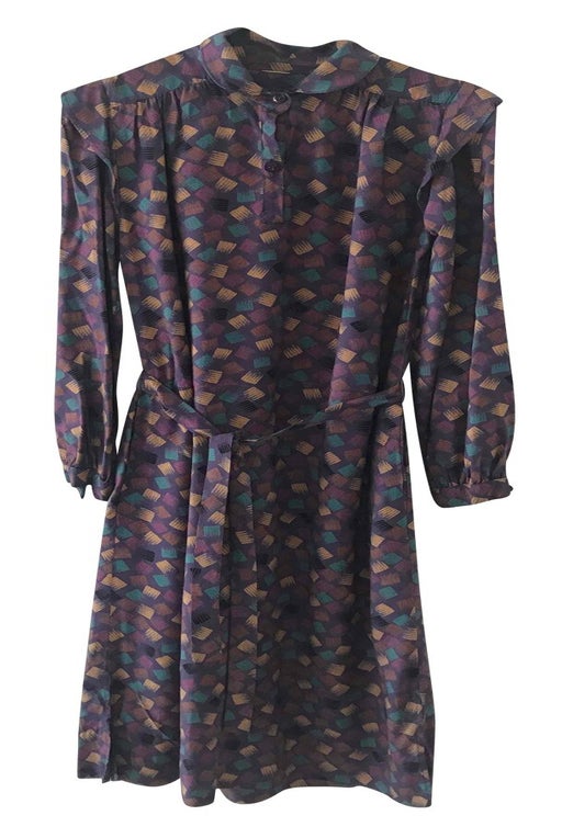 80's patterned dress