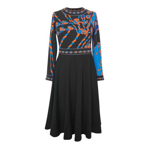 70&#39;s patterned dress