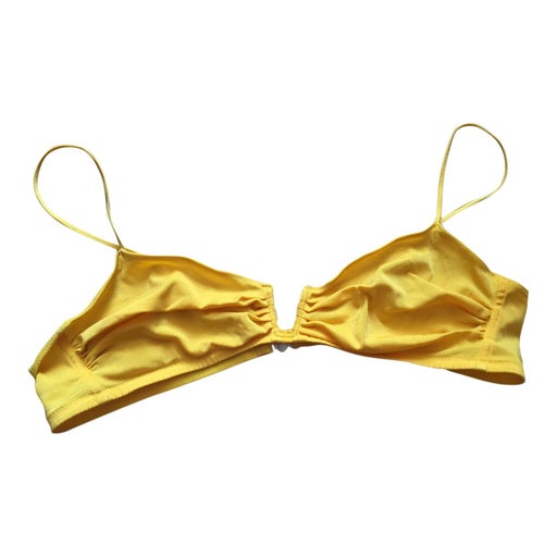 Yellow bikini top