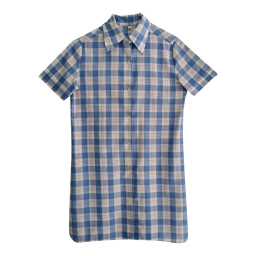 Checked shirt dress